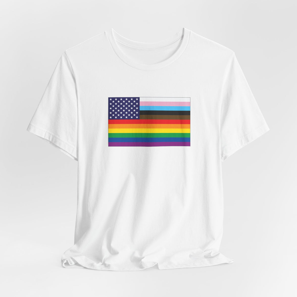 USA Old Glory Stars n Stripes Progress Pride Flag T-shirt, Several Color Options
