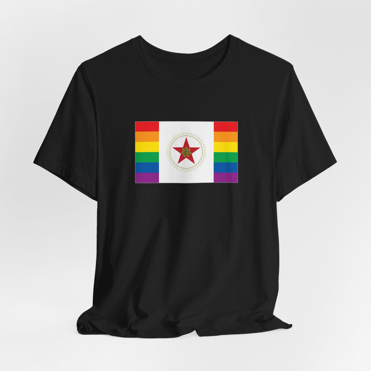 Birmingham, Alabama Rainbow Pride Flag T-shirt, Several Color Options