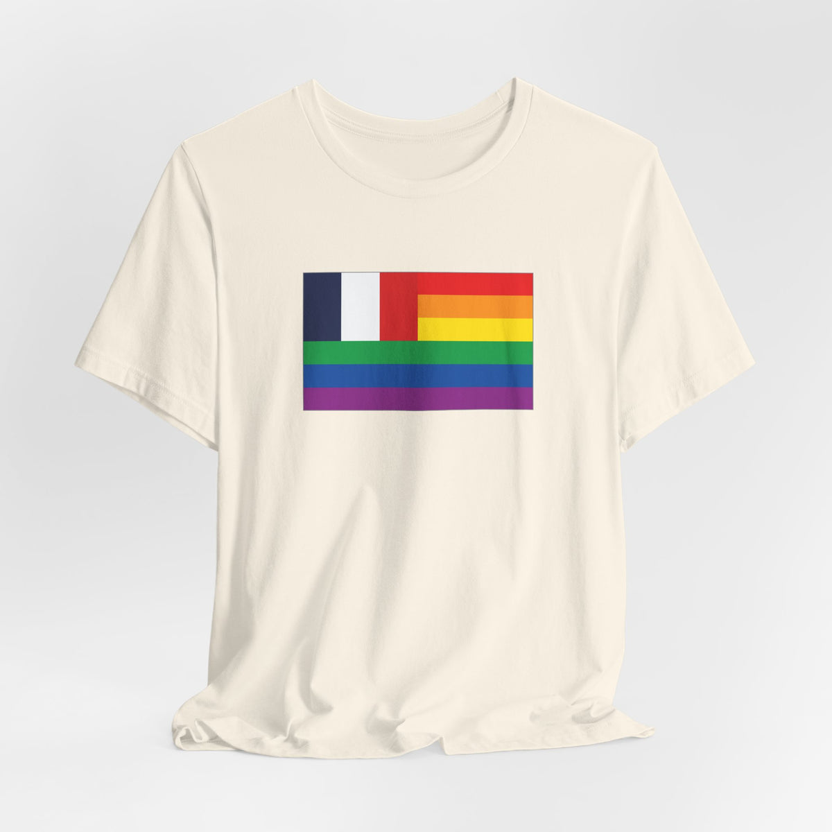 France Rainbow Pride Flag T-shirt, Several Color Options
