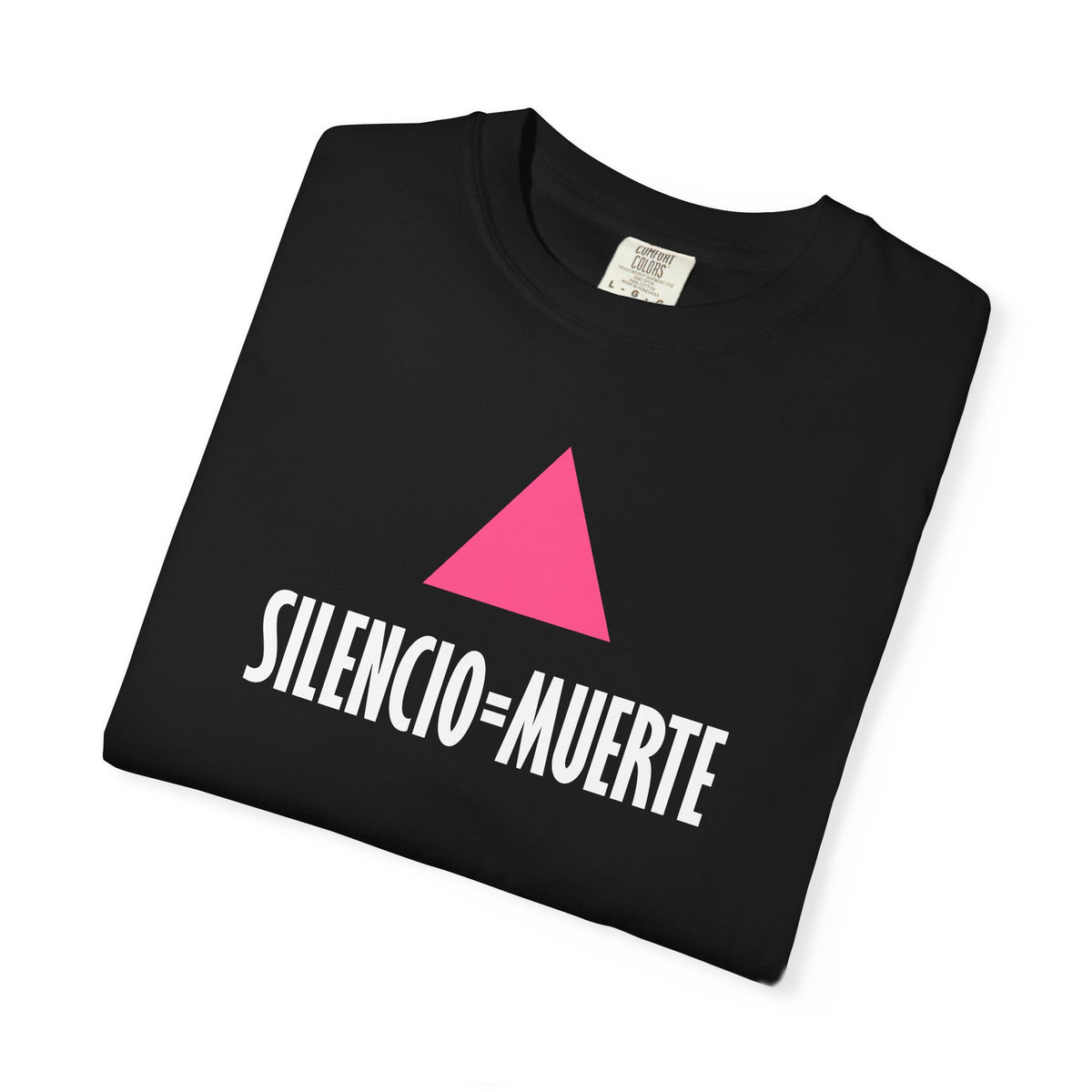 SILENCIO = MUERTE Iconic Graphic Tee, Black