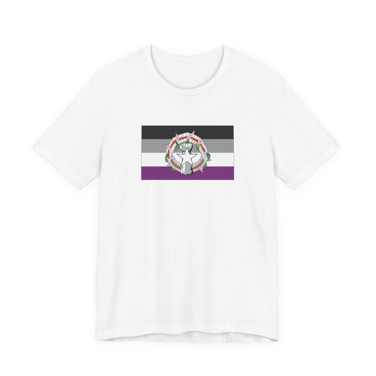 Northern Mariana Islands Asexual Pride Flag T-shirt, Several Color Options