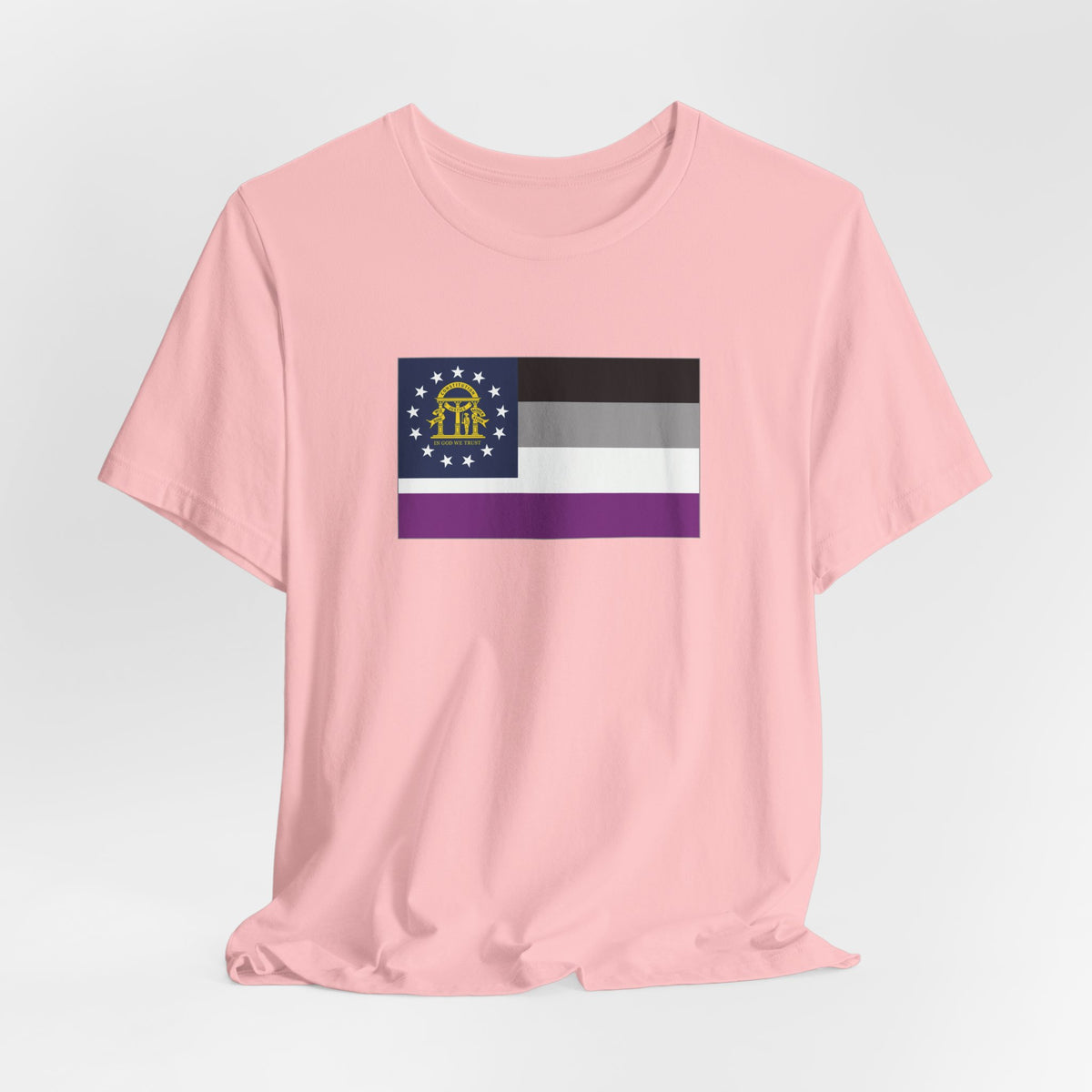 Georgia Asexual Pride Flag T-shirt, Several Color Options