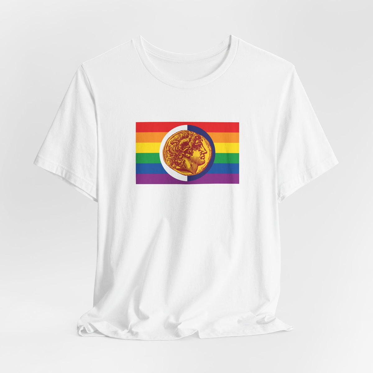 Thessaloniki, Greece Rainbow Pride Flag T-shirt, Several Color Options