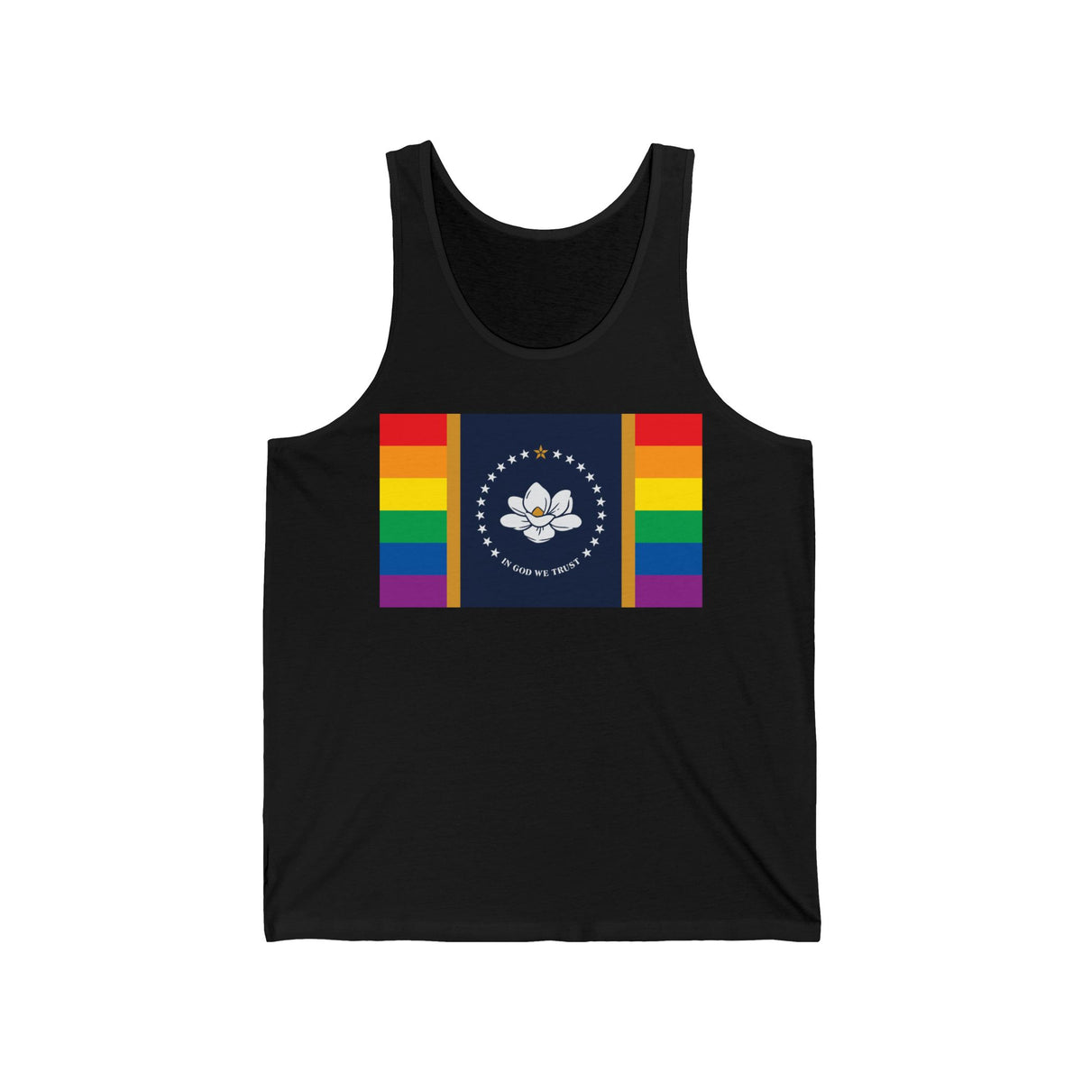 Mississippi Rainbow Pride Flag Jersey Tank
