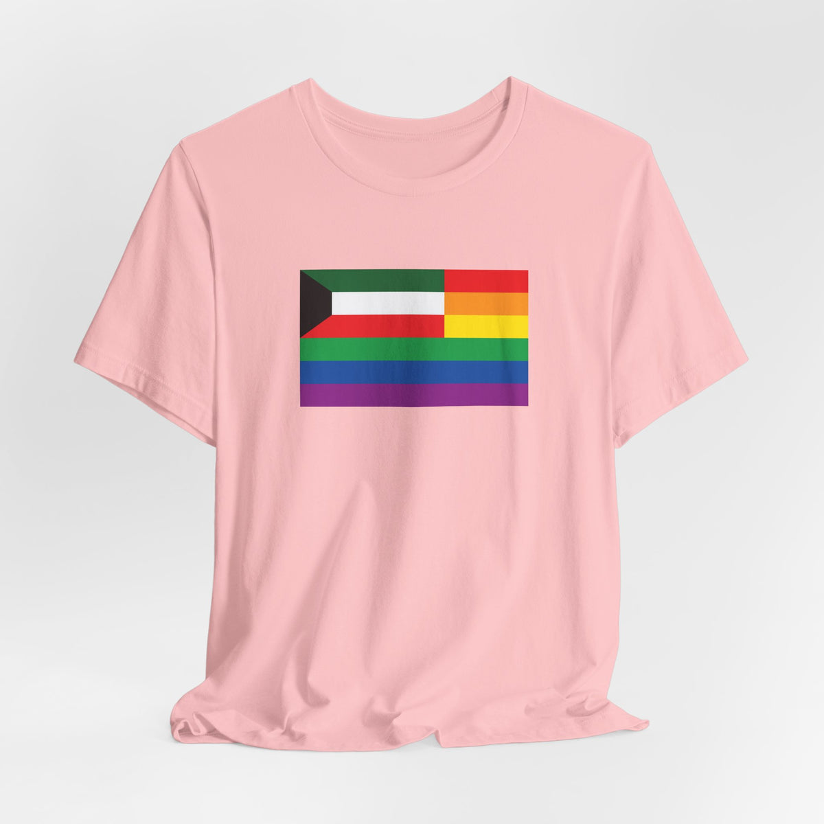 Kuwait Rainbow Pride Flag T-shirt, Several Color Options