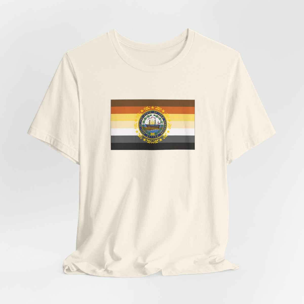 New Hampshire Bear Pride Flag T-shirt, Several Color Options