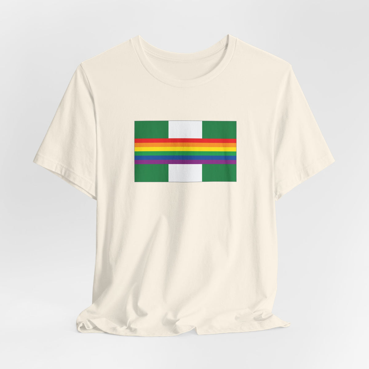 Nigeria Rainbow Pride Flag T-shirt, Several Color Options
