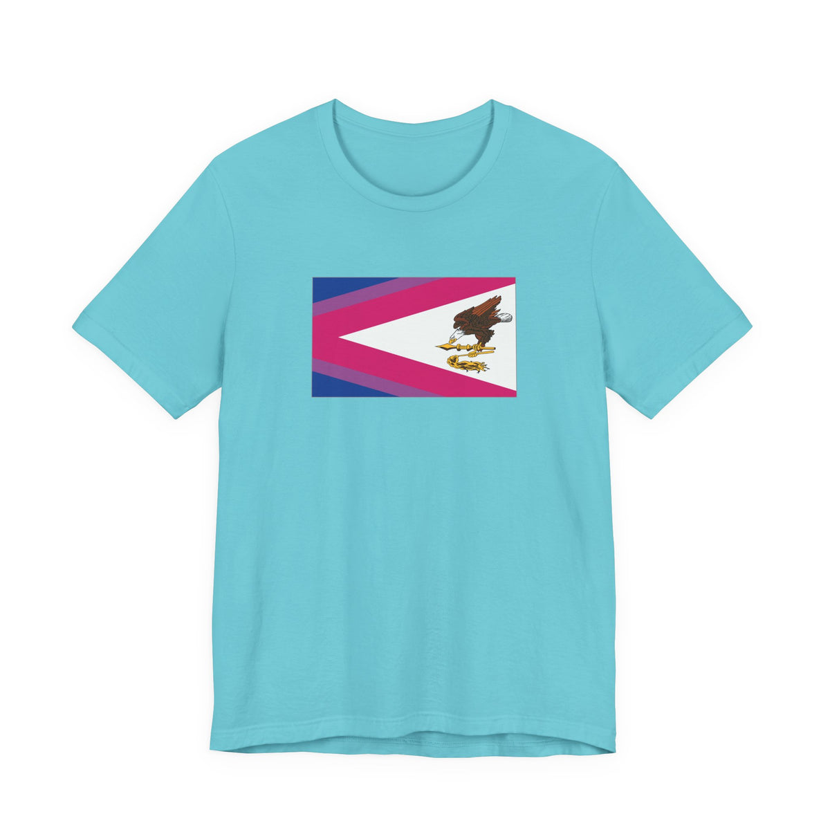American Samoa Bisexual Pride Flag T-shirt, Several Color Options