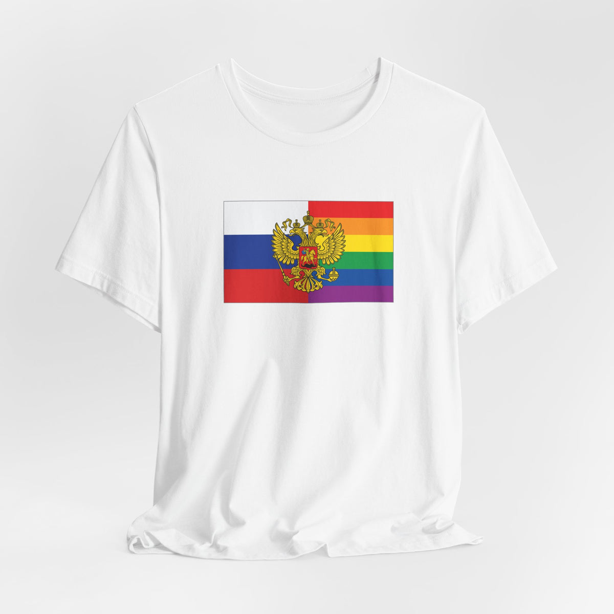 Russia Rainbow Pride Flag T-shirt, Several Color Options