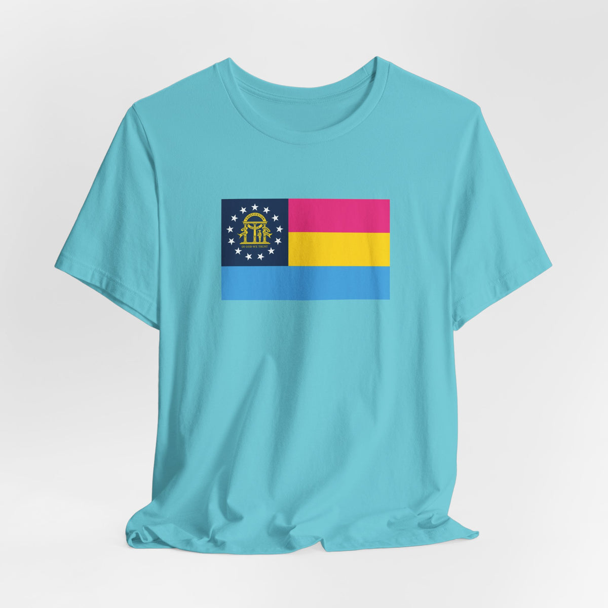 Georgia Pansexual Pride Flag T-shirt, Several Color Options