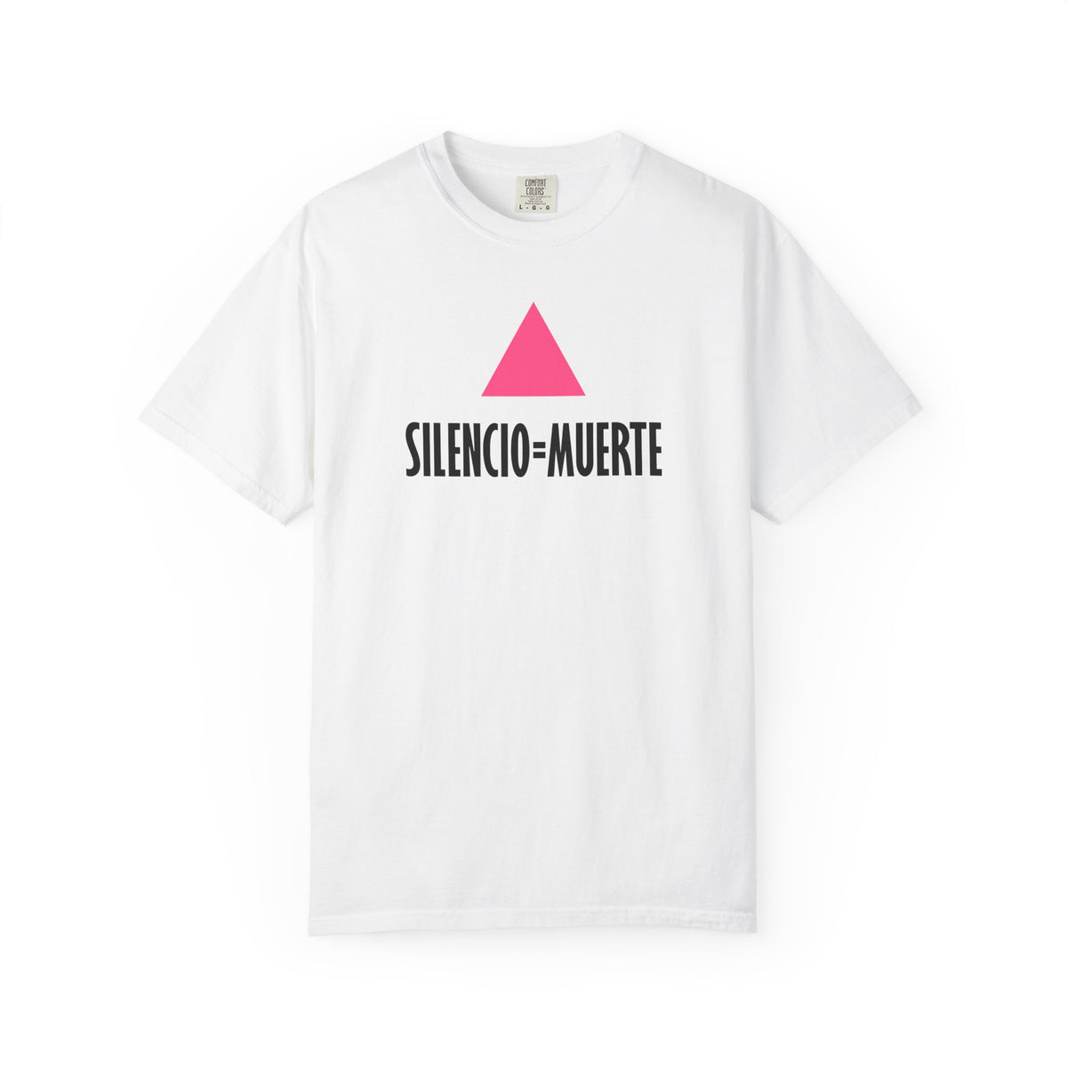 SILENCIO = MUERTE Iconic Graphic Tee, White