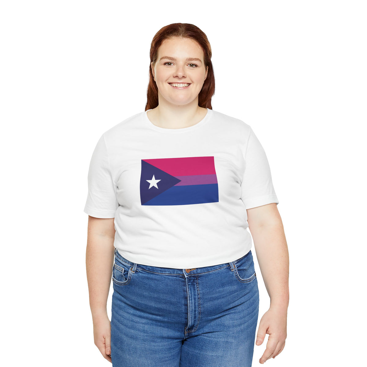 Puerto Rico Bisexual Pride Flag T-shirt, Several Color Options