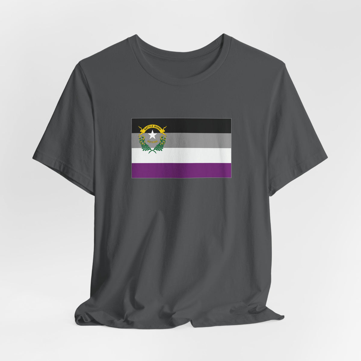 Nevada Asexual Pride Flag T-shirt, Several Color Options