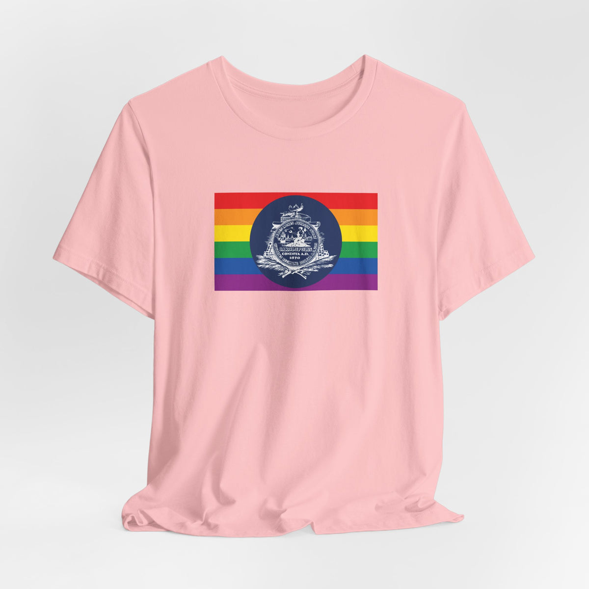 Charleston, South Carolina Rainbow Pride Flag T-shirt, Several Color Options