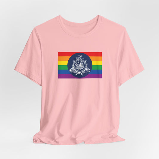 Charleston, South Carolina Rainbow Pride Flag T-shirt, Several Color Options