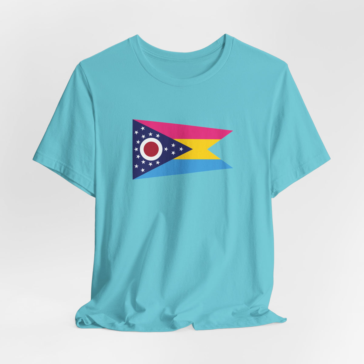 Ohio Pansexual Pride Flag T-shirt, Several Color Options