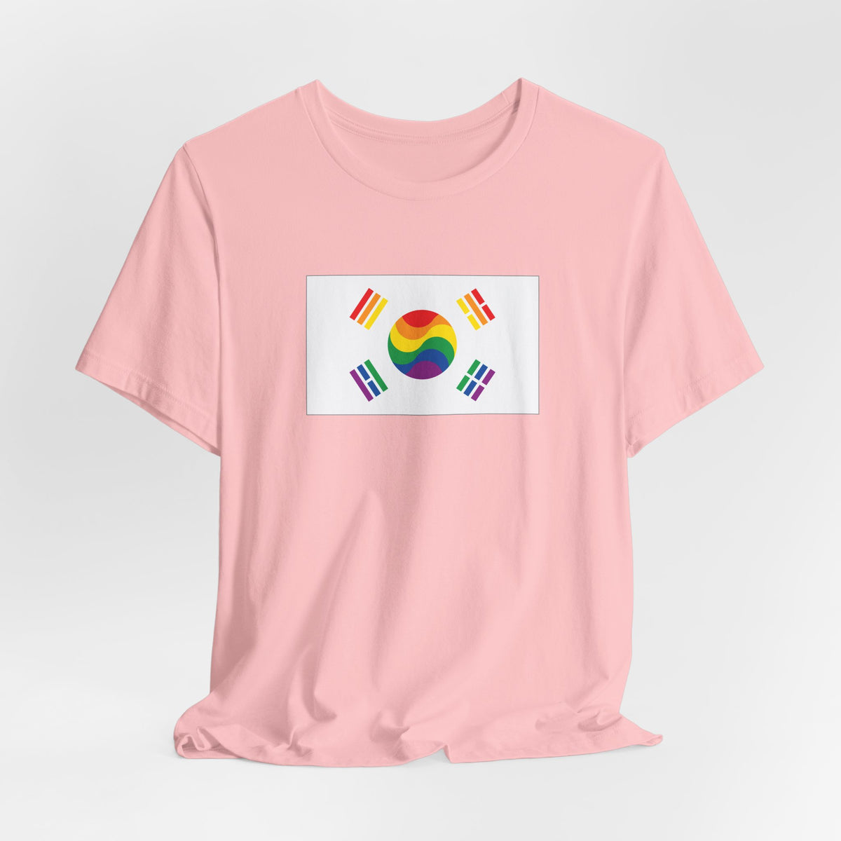South Korea Rainbow Pride Flag T-shirt, Several Color Options