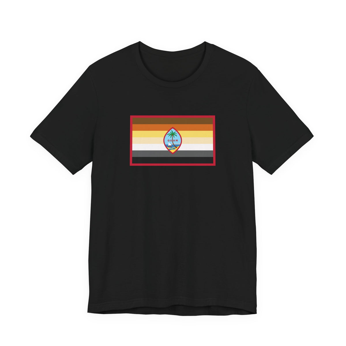 Guam Bear Pride Flag T-shirt, Several Color Options