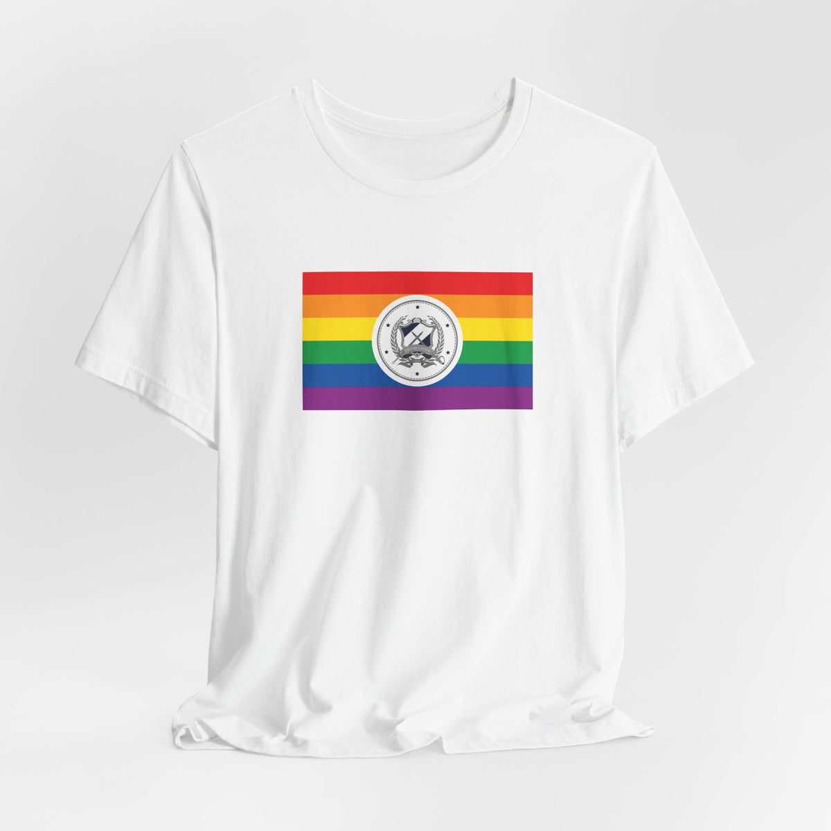 San Salvador, El Salvador Rainbow Pride Flag T-shirt, Several Color Options