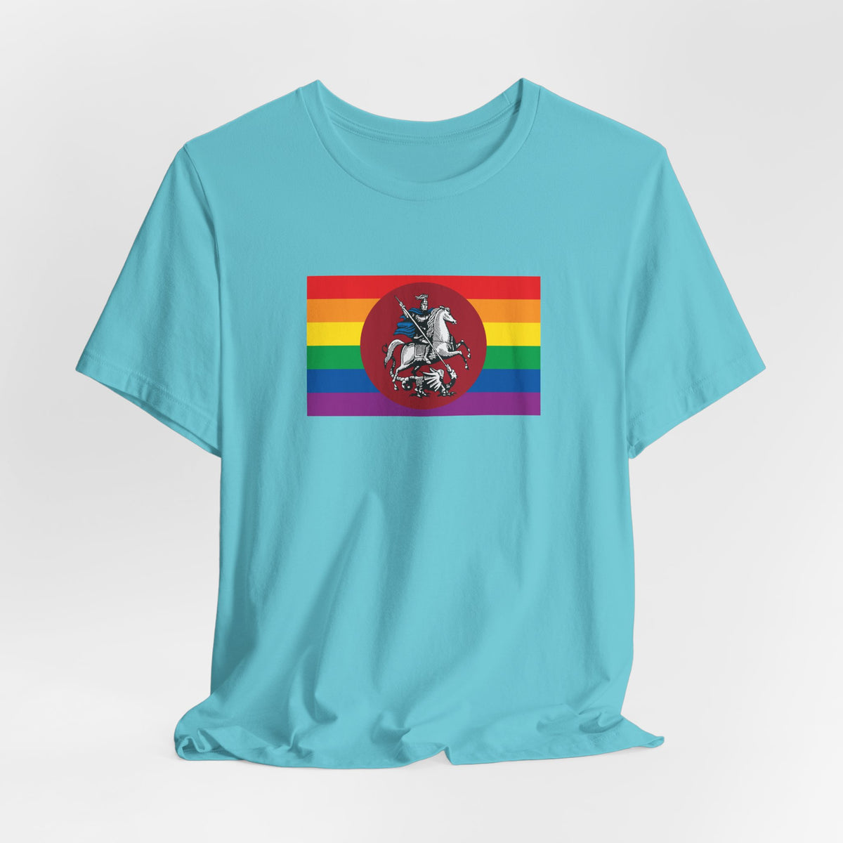 Moscow, Russia Rainbow Pride Flag T-shirt, Several Color Options