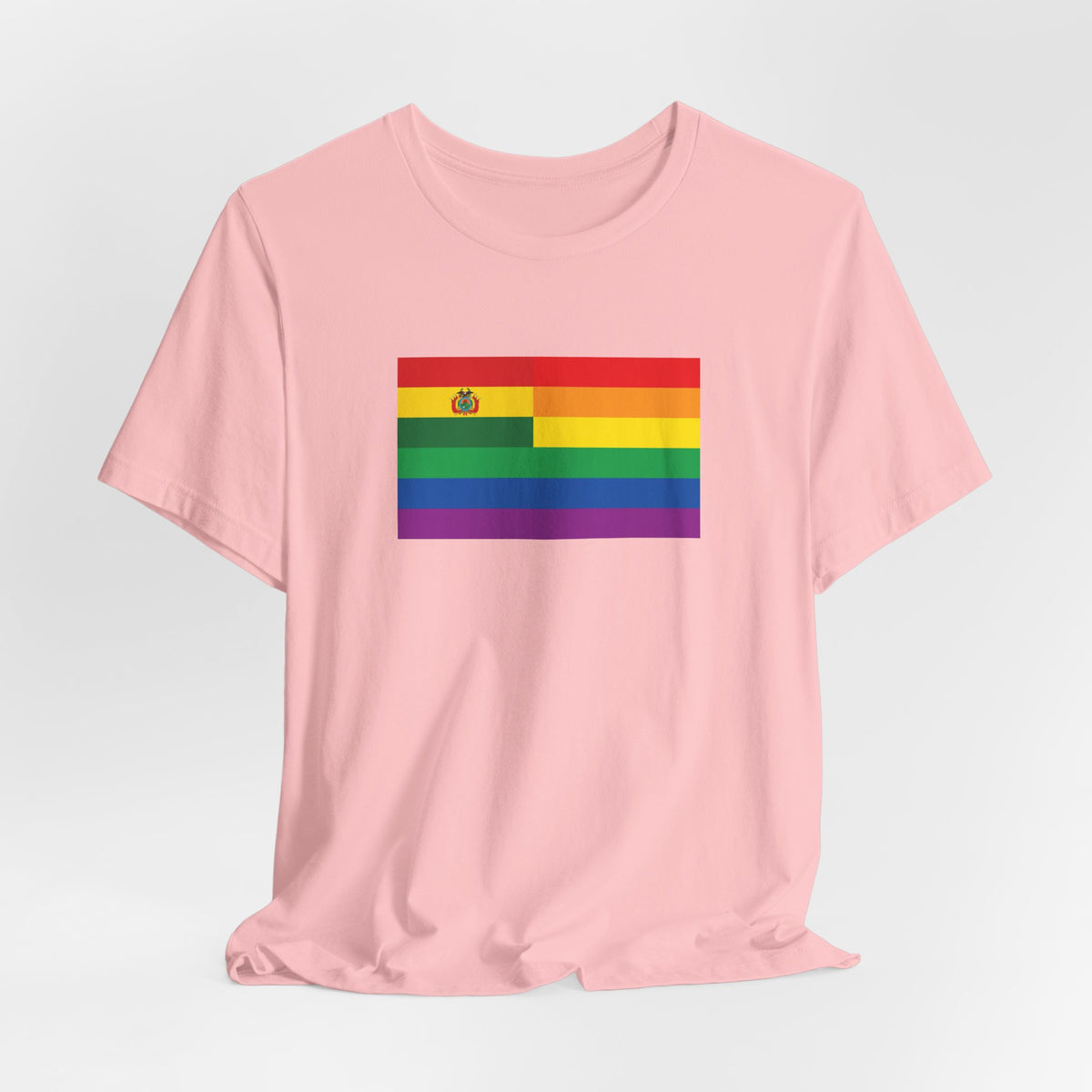 Bolivia Rainbow Pride Flag T-shirt, Several Color Options