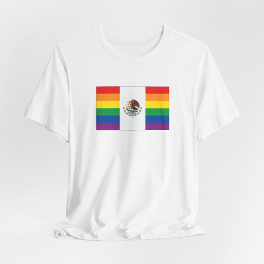 Mexico Rainbow Pride Flag T-shirt, Several Color Options