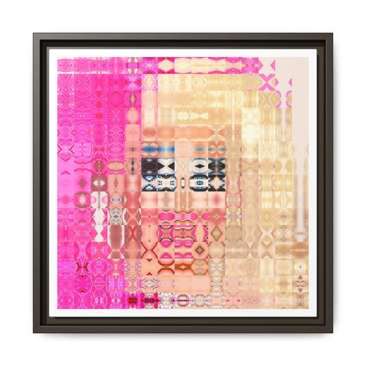 Iconic Living Doll of Drag Abstract Portrait Collage Art, Matte Canvas, Framed (Multi-color options)
