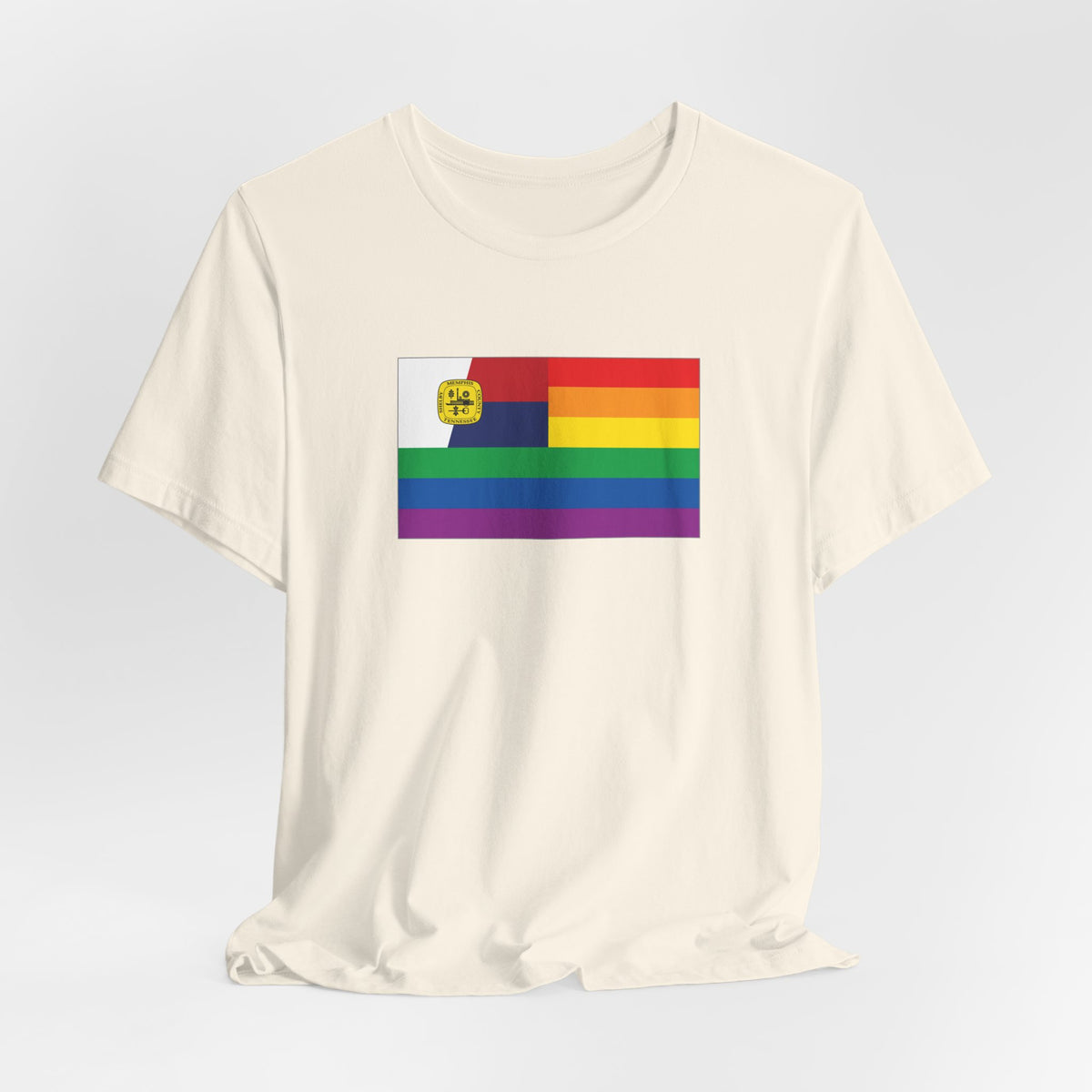 Memphis, Tennessee Rainbow Pride Flag T-shirt, Several Color Options