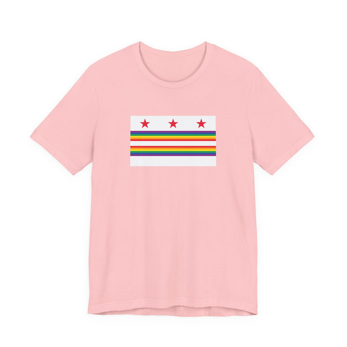 Washington, D.C. Rainbow Pride Flag T-shirt, Several Color Options