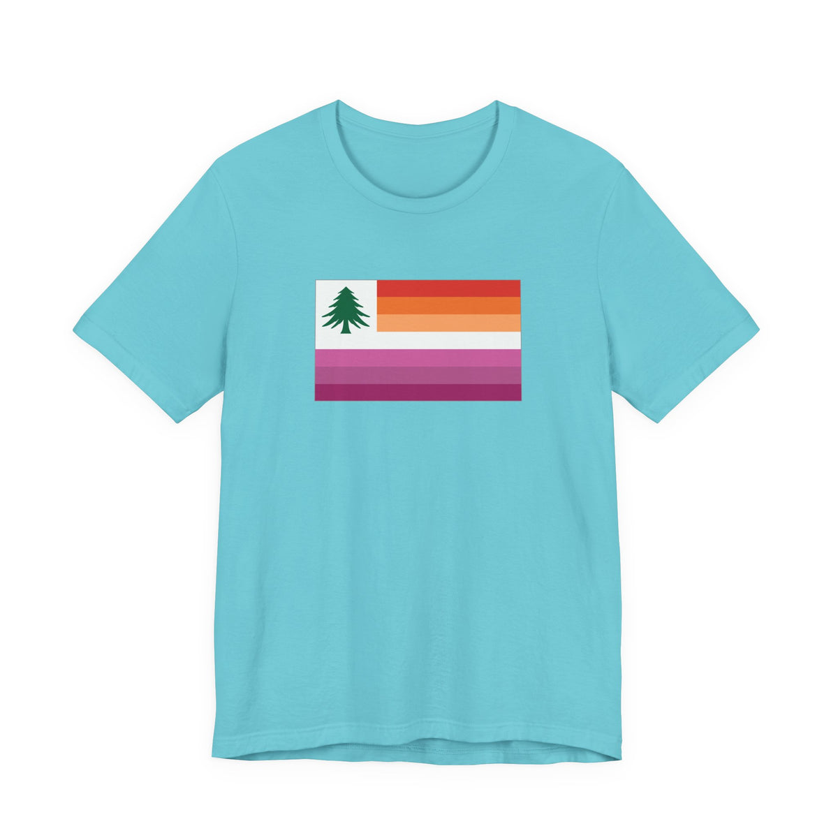New England Lesbian Pride Flag T-shirt, Several Color Options