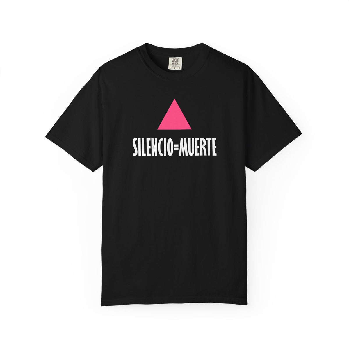 SILENCIO = MUERTE Iconic Graphic Tee, Black