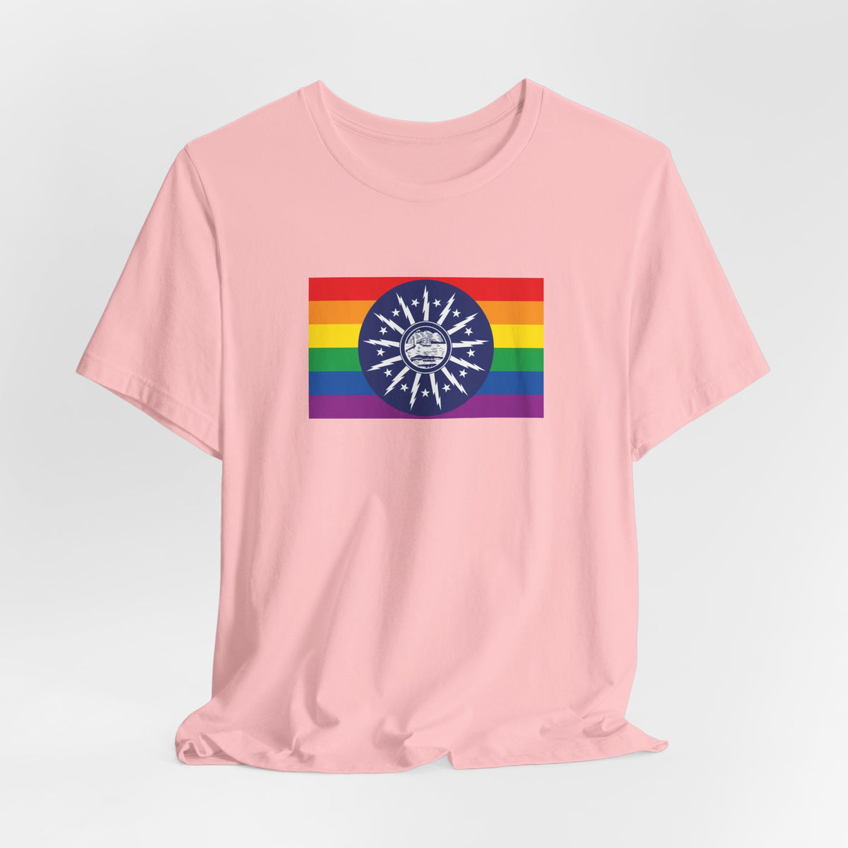 Buffalo, New York Rainbow Pride Flag T-shirt, Several Color Options