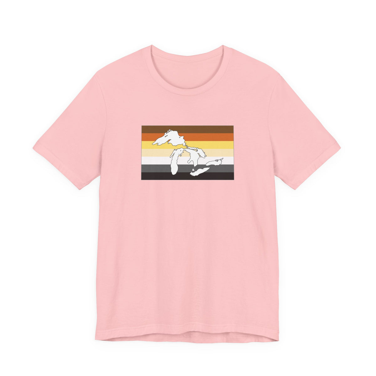 Great Lakes Region Bear Pride Flag T-shirt, Several Color Options