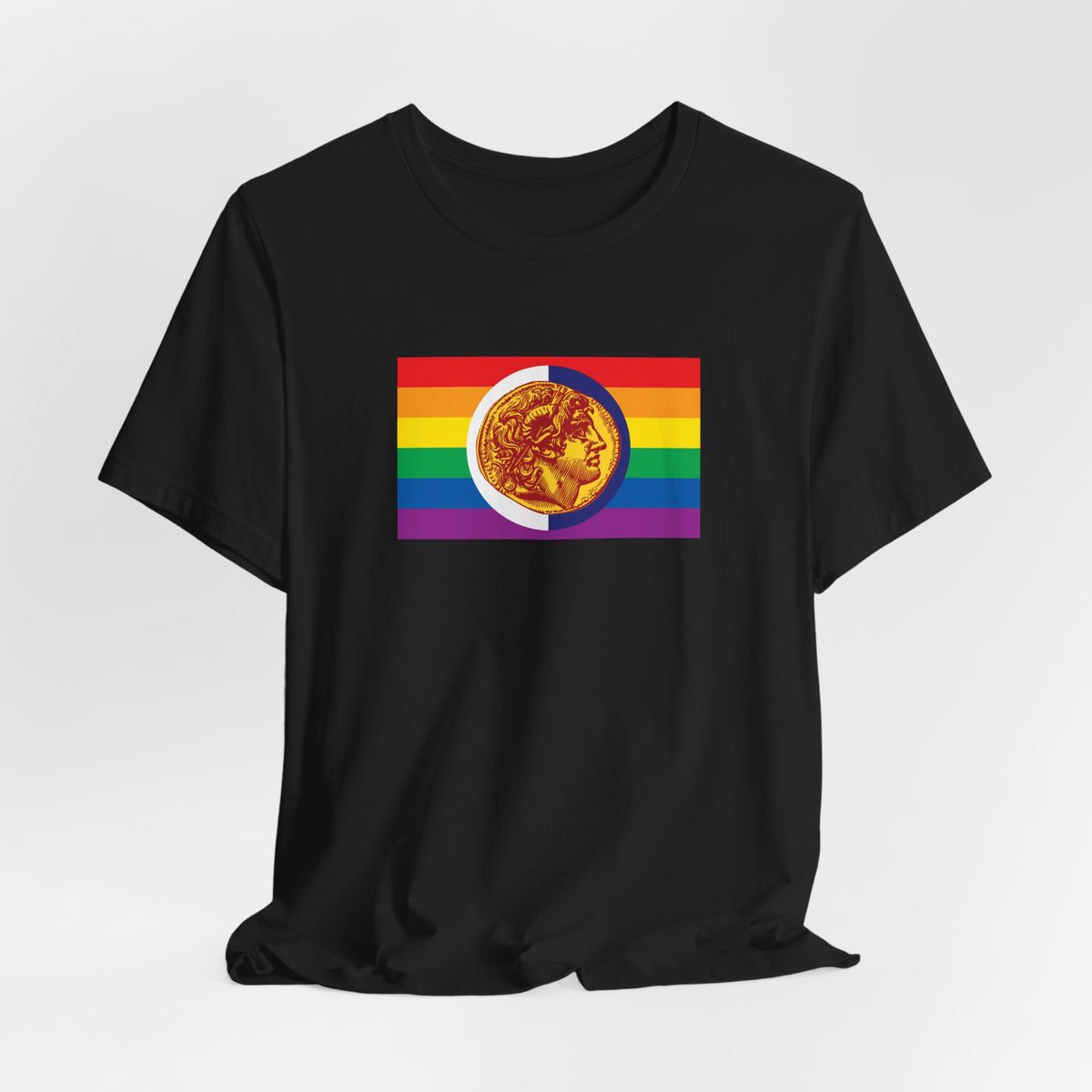 Thessaloniki, Greece Rainbow Pride Flag T-shirt, Several Color Options