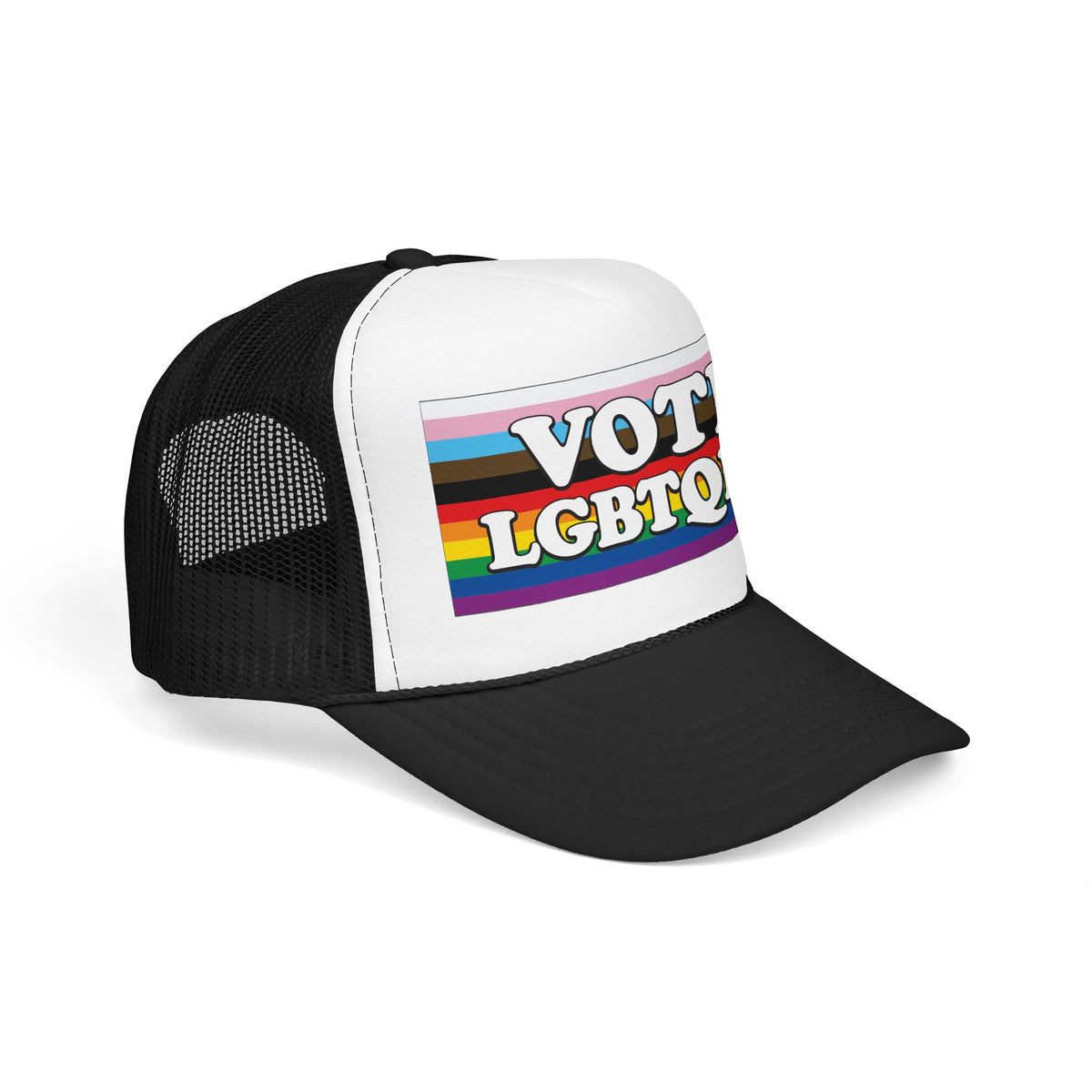 VOTE LGBTQIA+ Trucker Cap, LGBTQIA+ Rights & Equality Statement Hat