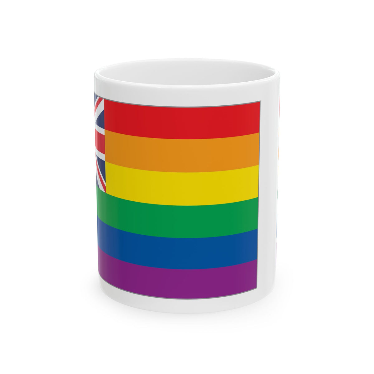 Hawai'i  Rainbow Pride Flag "UNITED" Ceramic Mug