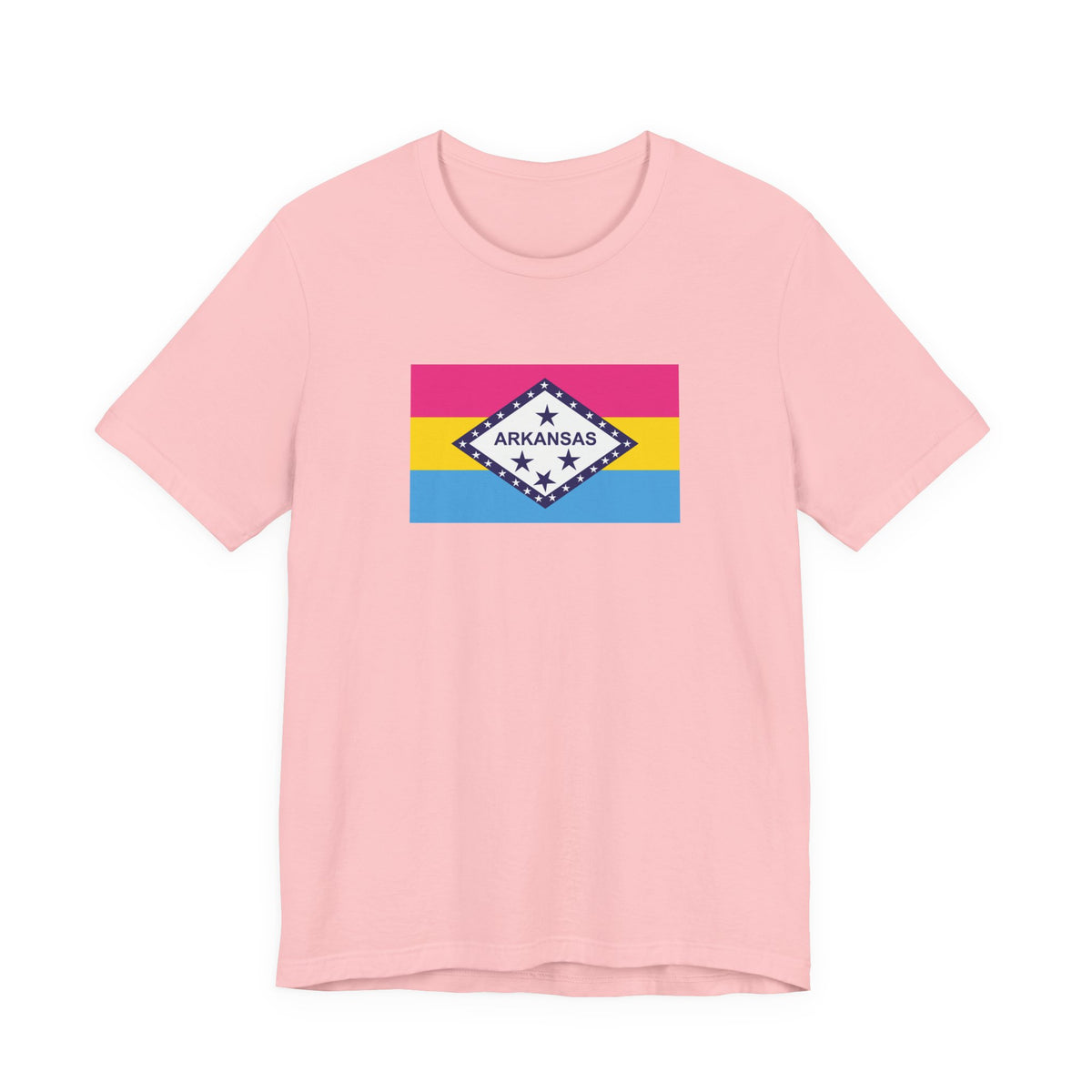 Arkansas Pansexual Pride Flag T-shirt, Several Color Options
