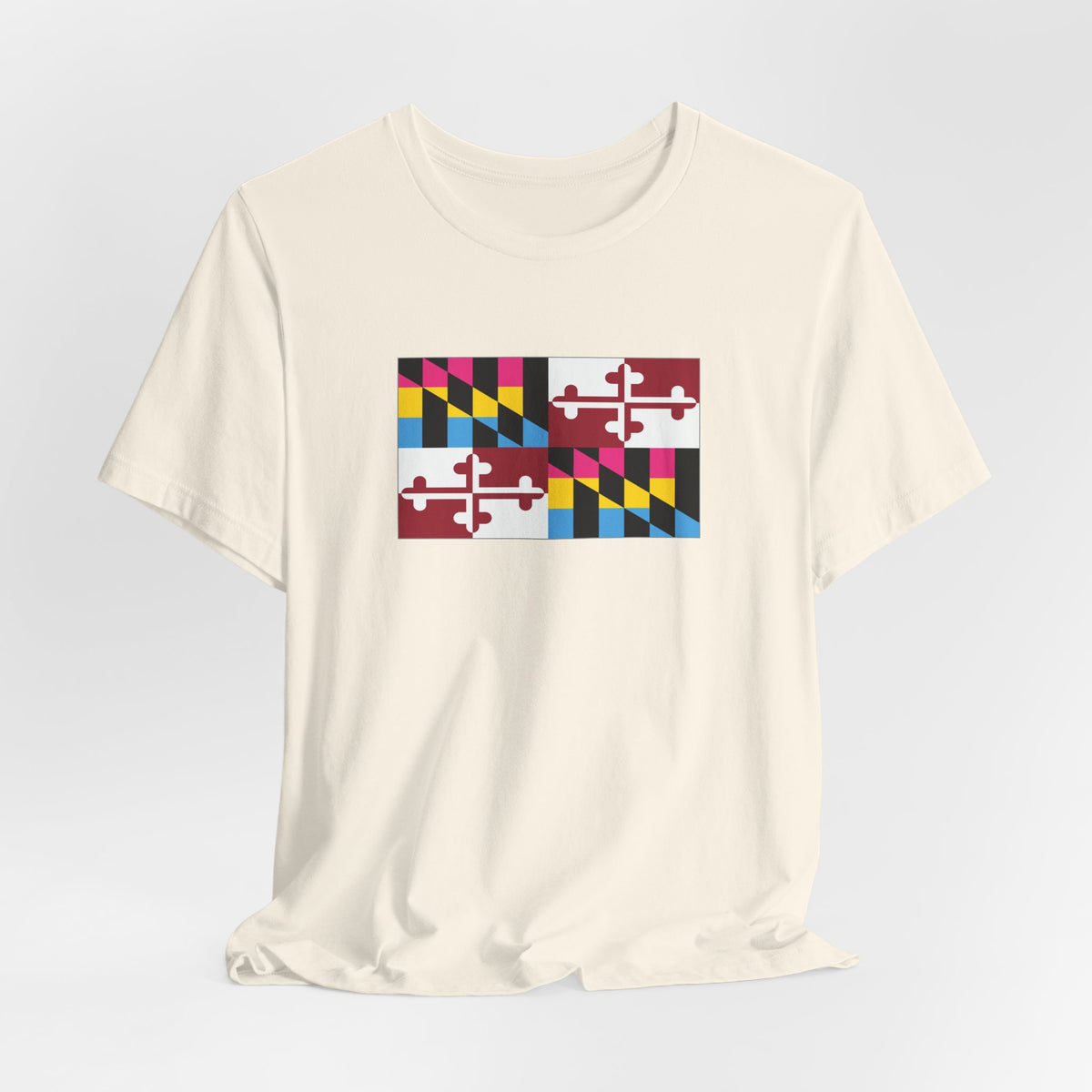 Maryland Pansexual Pride Flag T-shirt, Several Color Options