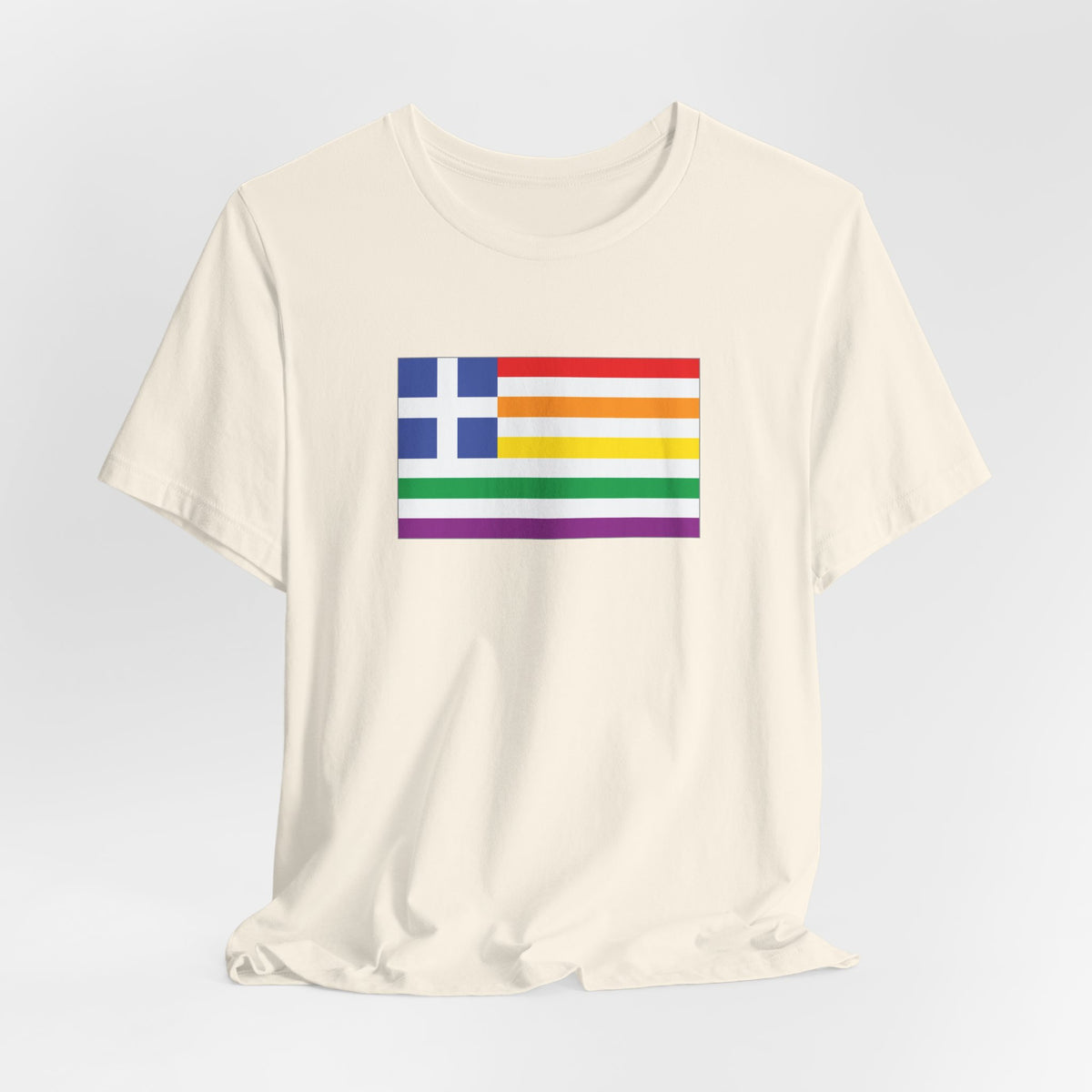 Greece Rainbow Pride Flag T-shirt, Several Color Options