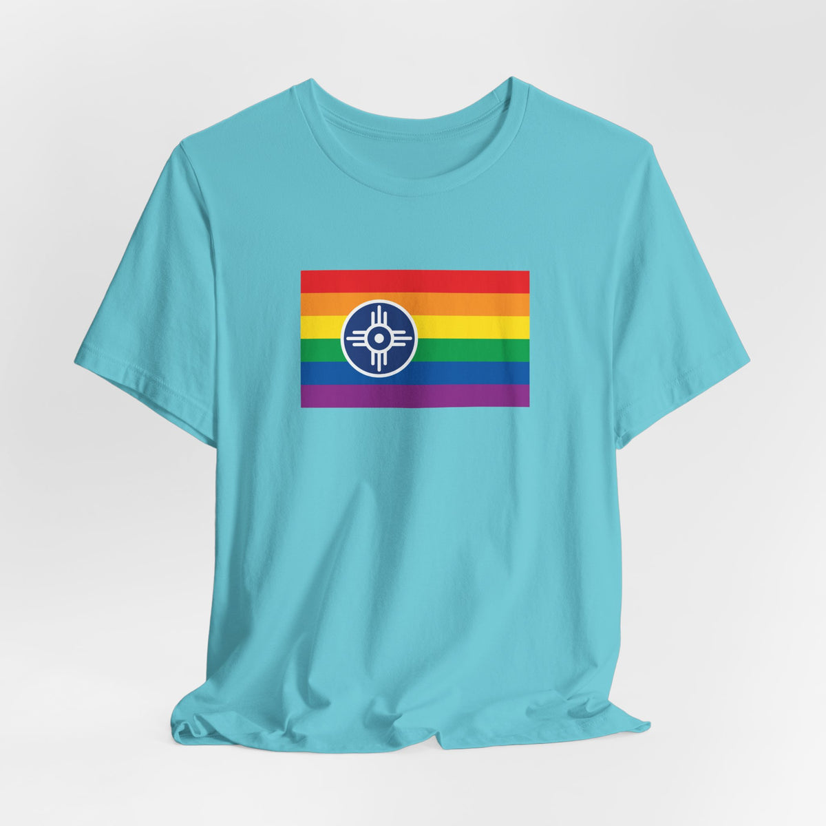 Wichita, Kansas Rainbow Pride Flag T-shirt, Several Color Options
