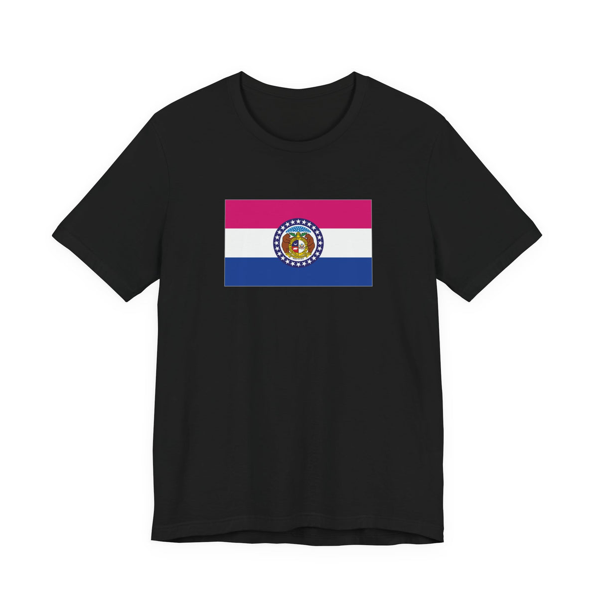 Missouri Bisexual Pride Flag T-shirt, Several Color Options