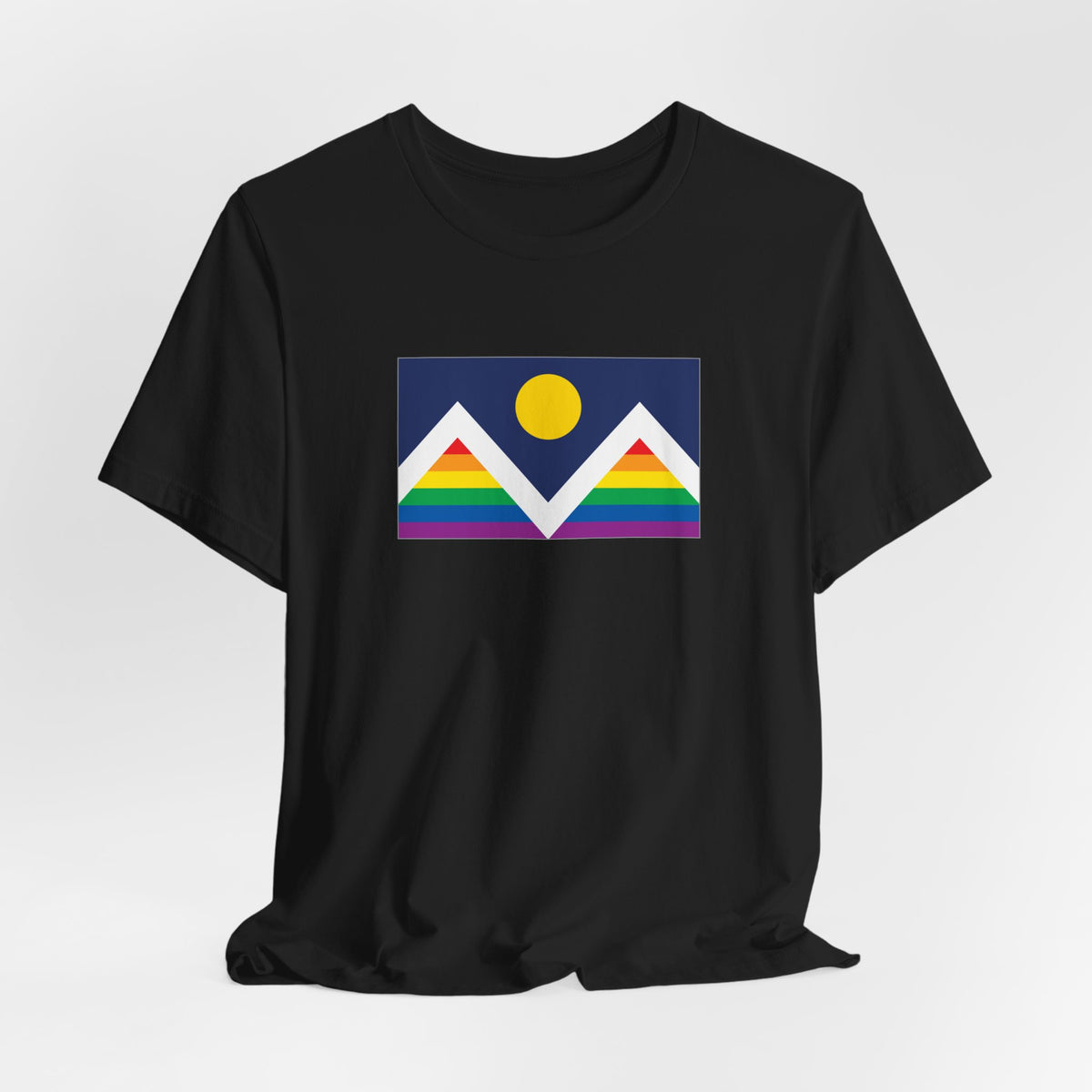 Denver, Colorado Rainbow Pride Flag T-shirt, Several Color Options