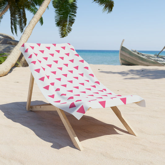 Pink Triangle Beach Towel