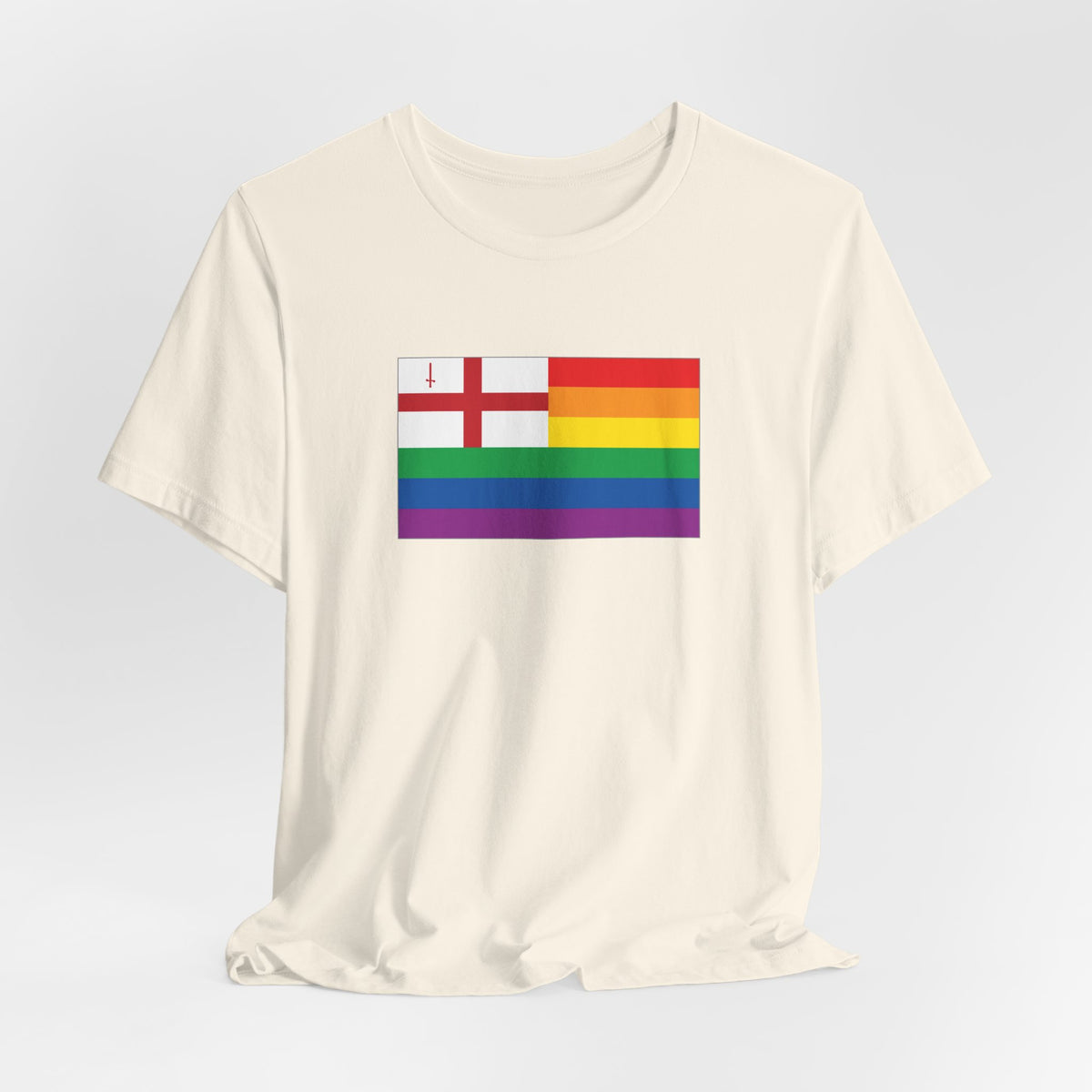 City of London, United Kingdom Rainbow Pride Flag T-shirt, Several Color Options