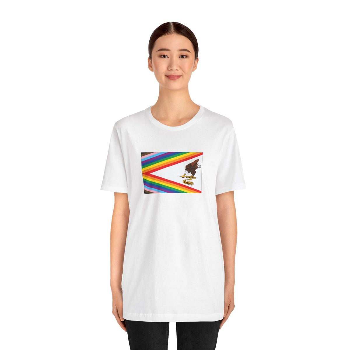 American Samoa Rainbow Pride Flag T-shirt, Several Color Options