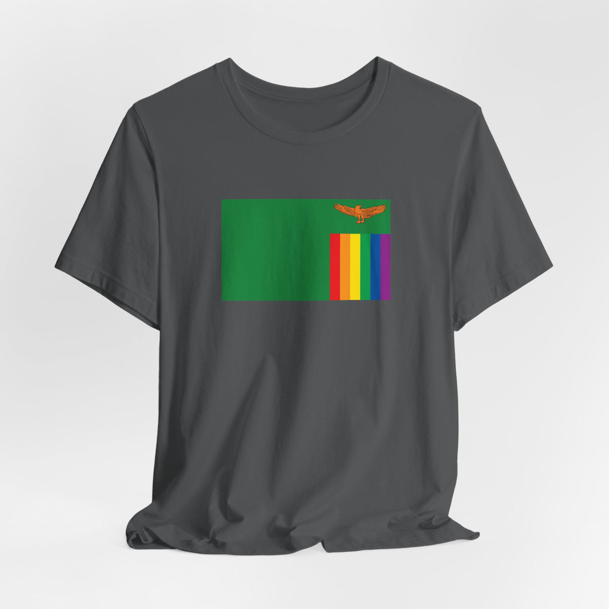 Zambia Rainbow Pride Flag T-shirt, Several Color Options