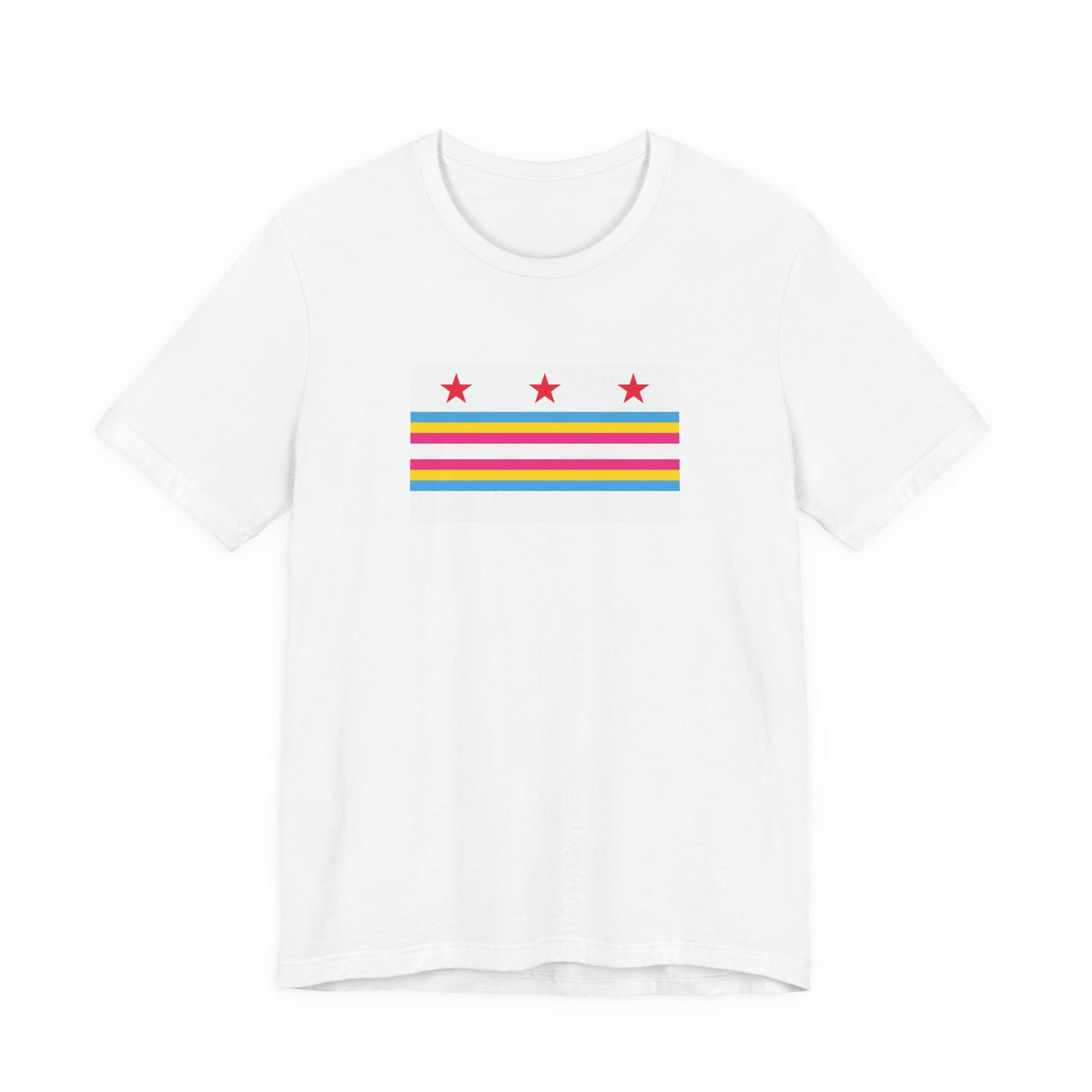 Washington, D.C. Pansexual Pride Flag T-shirt, Several Color Options