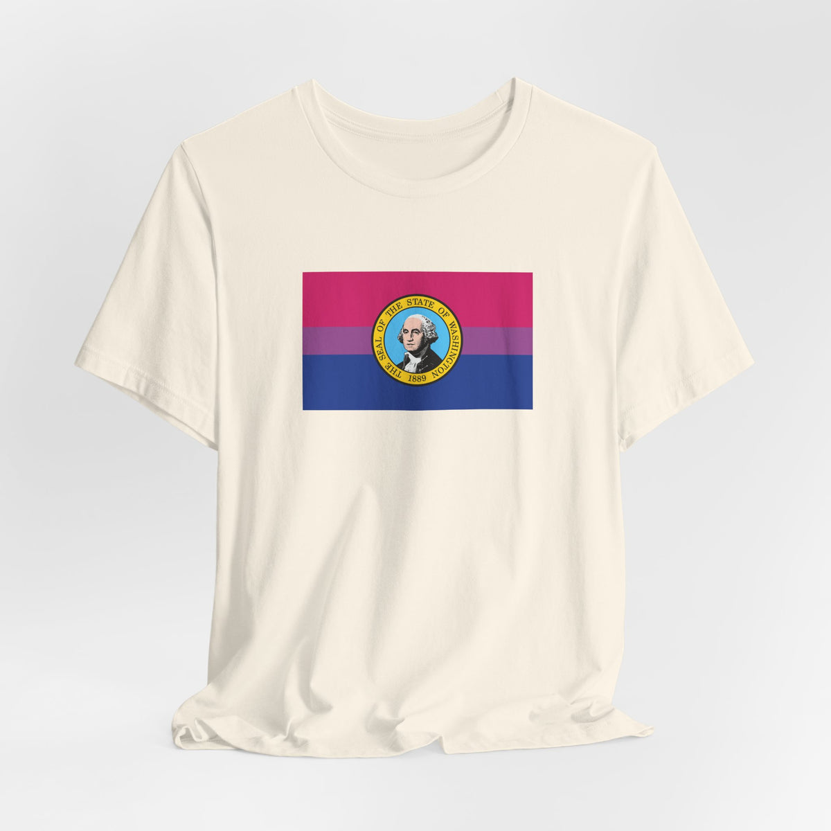 Washington Bisexual Pride Flag T-shirt, Several Color Options