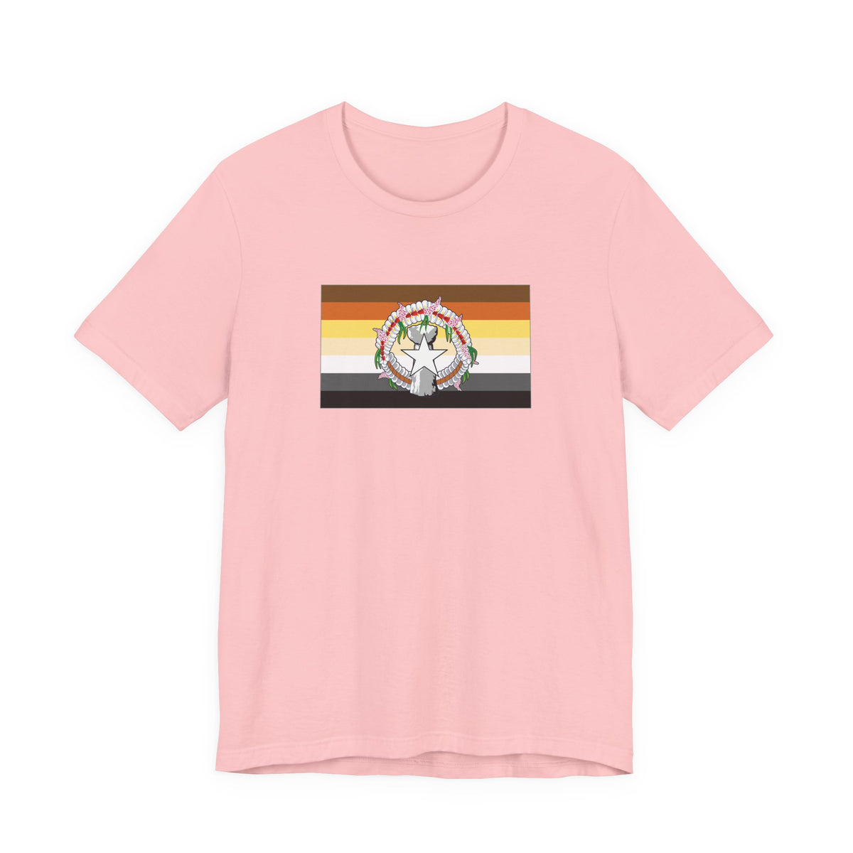 Northern Mariana Islands Bear Pride Flag T-shirt, Several Color Options