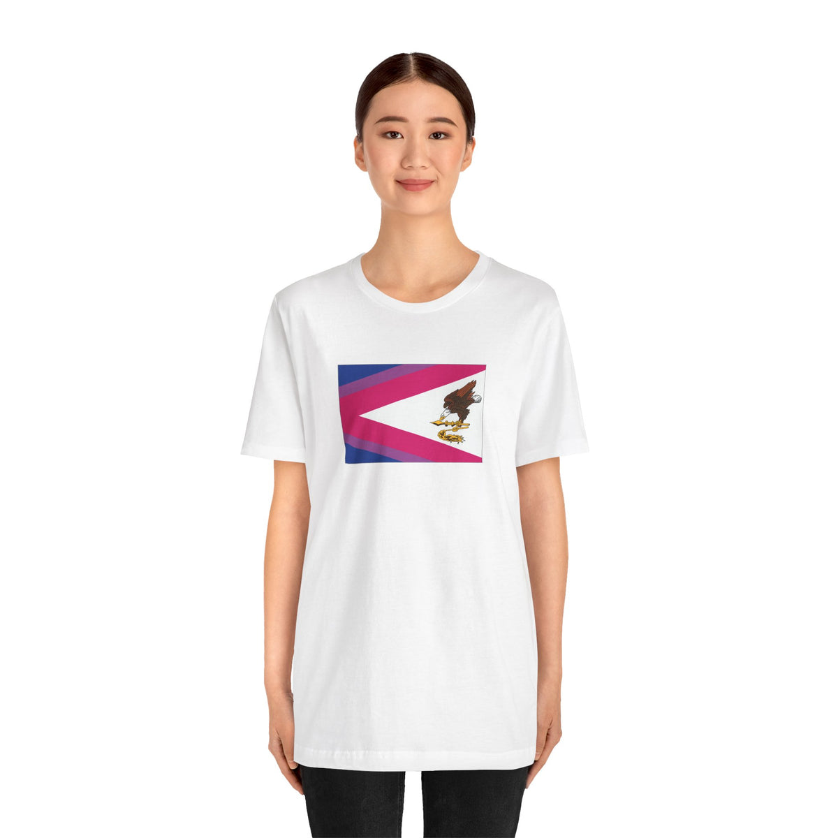American Samoa Bisexual Pride Flag T-shirt, Several Color Options